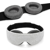3D Sleep Mask 100% Light Blocking Eye Patch Zero Eye Pressure Blindfold for Travel Office Napping Meditation Shift Work